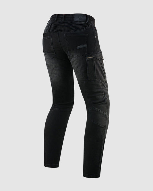 Vandal Jean Moto Noir