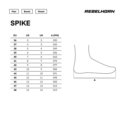Rebelhorn Spike Black Bottes Moto