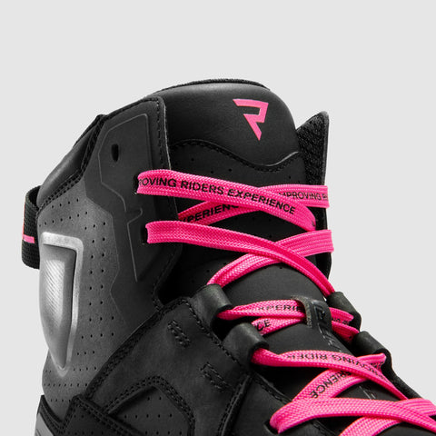 Rebelhorn Vandal II Black/Pink Bottes Moto pour Femme