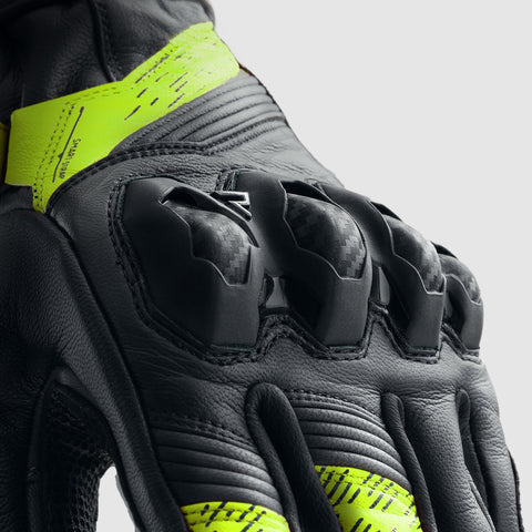 Rebelhorn Viper Black/Grey/Fluo Gants Moto
