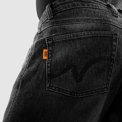 Rebelhorn Bronco Monocouche Black Délavé Jean Moto