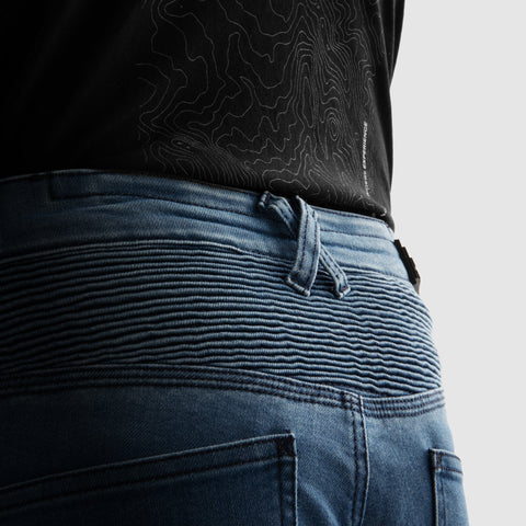 Rebelhorn Revolt Monocouche Blue Délavé Jean Moto