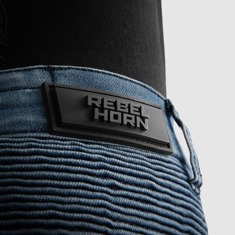 Rebelhorn Revolt Monocouche Blue Délavé Jean Moto