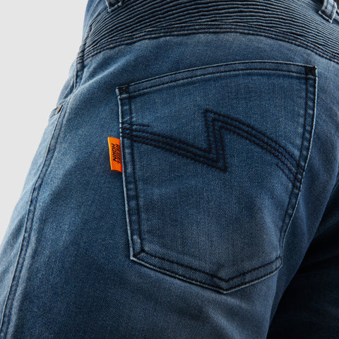 Rebelhorn Revolt Monocouche Blue Délavé Jean Moto