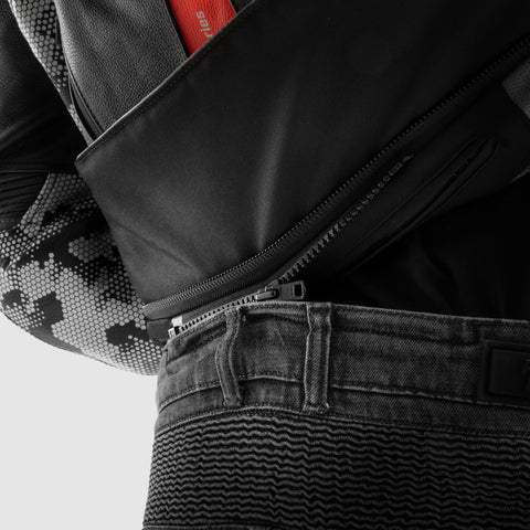 Rebelhorn Vandal Monocouche Black Délavé Jean Moto