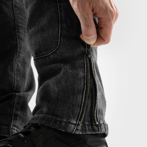 Rebelhorn Vandal Monocouche Black Délavé Jean Moto