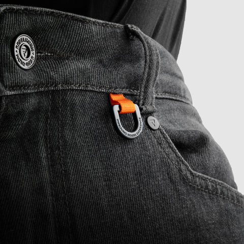Rebelhorn Vandal Monocouche Black Délavé Jean Moto