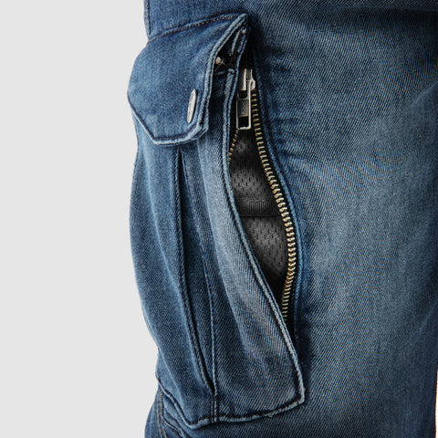 Rebelhorn Vandal Monocouche Blue Délavé Jean Moto