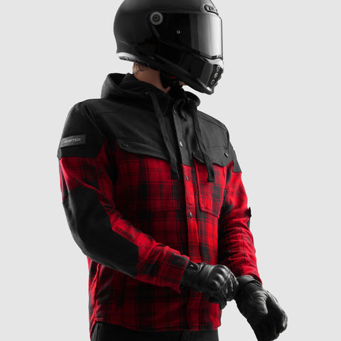 Shifter Noir/Rouge Chemise Moto