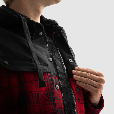 Shifter Noir/Rouge Chemise Moto