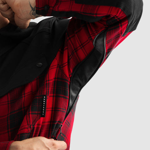 Shifter Noir/Rouge Chemise Moto