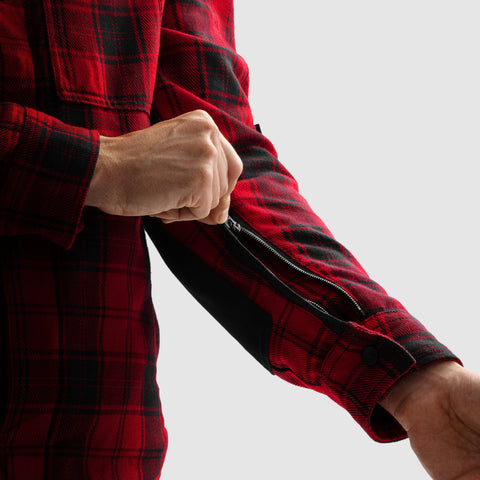 Shifter Noir/Rouge Chemise Moto