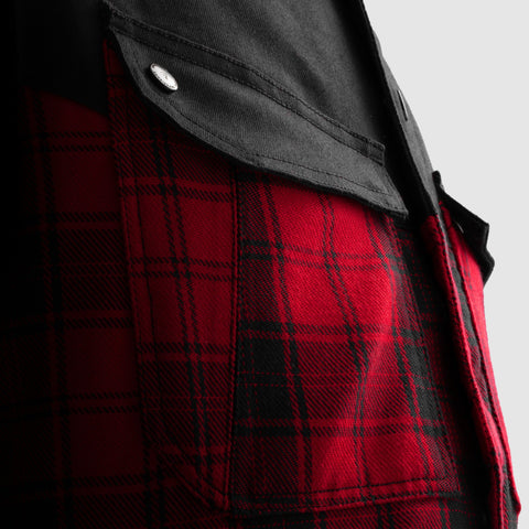 Shifter Noir/Rouge Chemise Moto