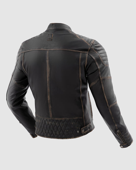 Hunter II Blouson Cuir Vintage Marron