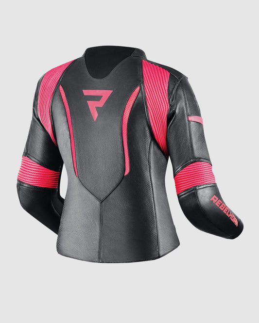 Rebel Femme Blouson Moto Rose