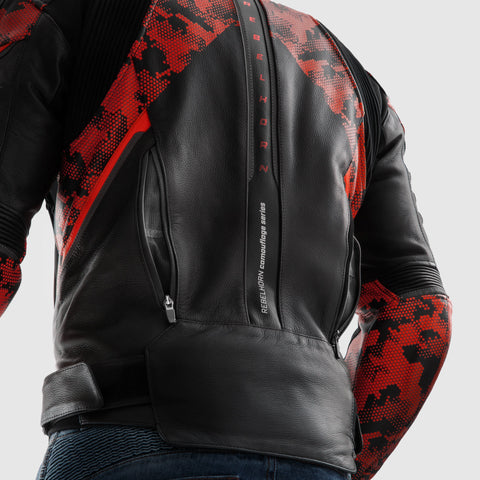 Rebelhorn Veloce Camo Black/Fluo Veste en Cuir