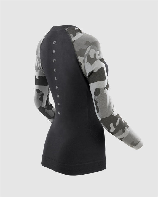 Freeze II Femme Maillot Thermique Camo