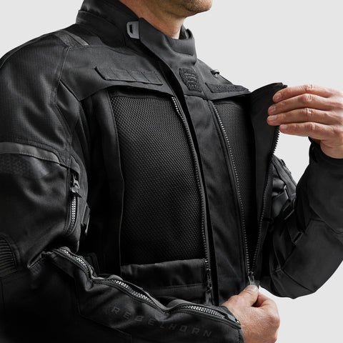Cubby V Black Veste Moto Textile