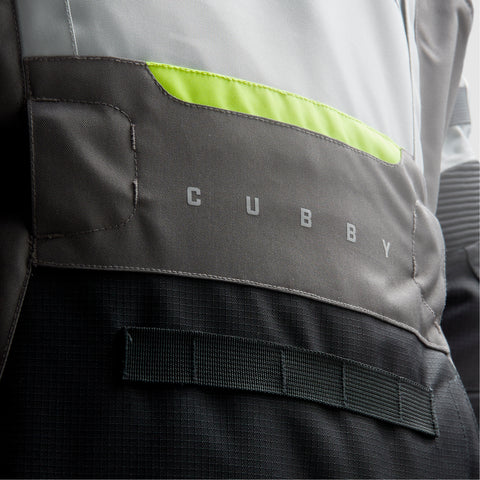 Cubby V Black Grey Fluo Veste Moto Textile