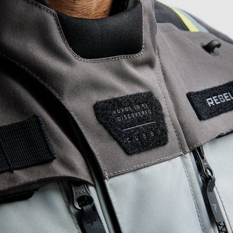 Cubby V Black Grey Fluo Veste Moto Textile