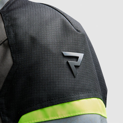 Cubby V Black Grey Fluo Veste Moto Textile