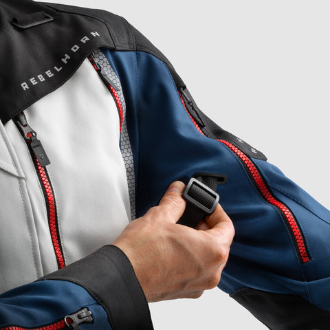 Rebelhorn Hardy 3.0 Blue/Grey/Red Veste Textile