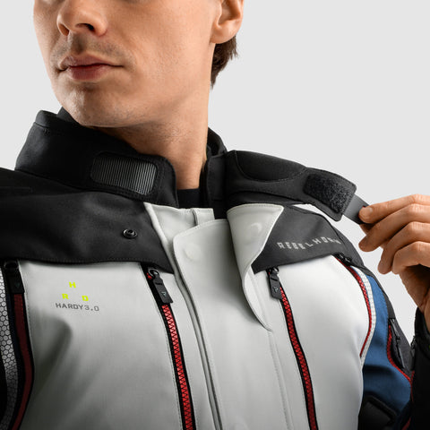 Rebelhorn Hardy 3.0 Blue/Grey/Red Veste Textile