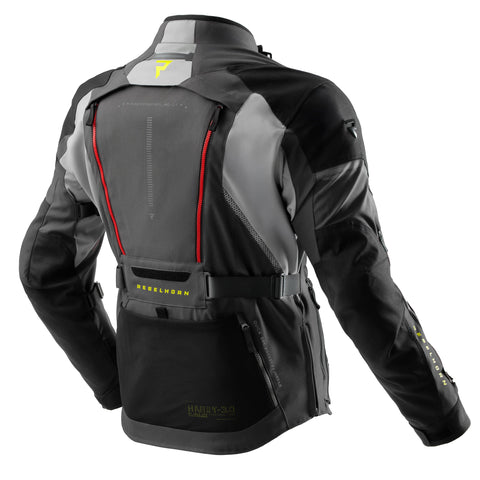 Rebelhorn Hardy 3.0 Anthracite/Grey/Yellow Veste Textile