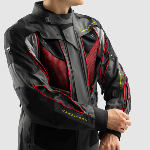 Rebelhorn Hardy 3.0 Anthracite/Grey/Yellow Veste Textile