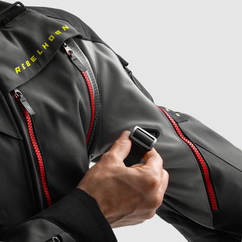 Rebelhorn Hardy 3.0 Anthracite/Grey/Yellow Veste Textile