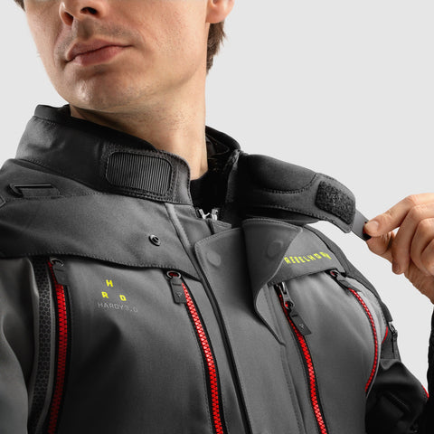 Rebelhorn Hardy 3.0 Anthracite/Grey/Yellow Veste Textile