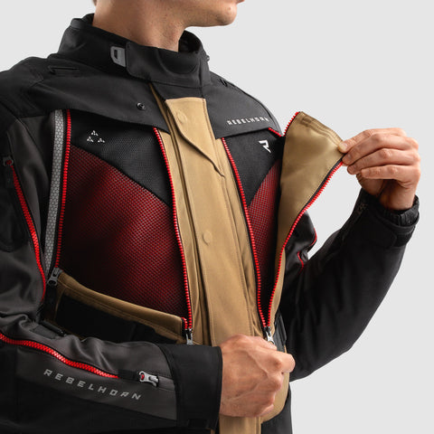 Rebelhorn Hardy 3.0 Desert/Grey/Red Veste Textile
