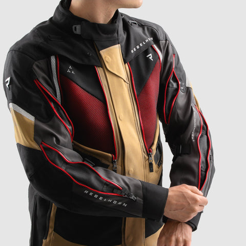 Rebelhorn Hardy 3.0 Desert/Grey/Red Veste Textile