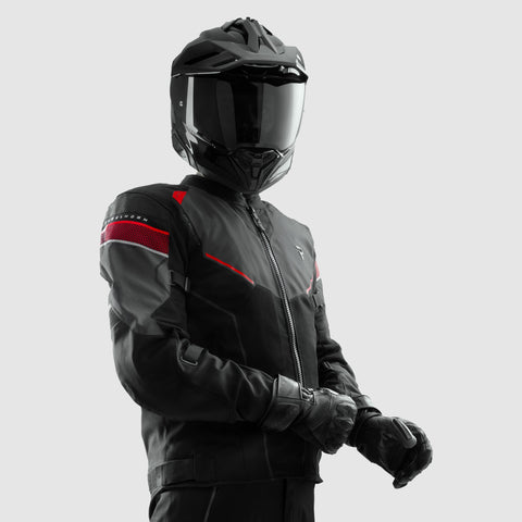 Rebelhorn Hiflow V Black/Grey/Red Veste Textile