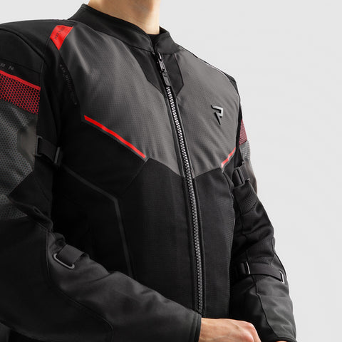 Rebelhorn Hiflow V Black/Grey/Red Veste Textile