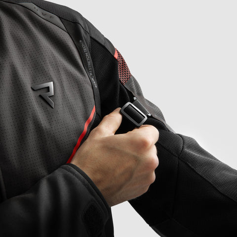 Rebelhorn Hiflow V Black/Grey/Red Veste Textile