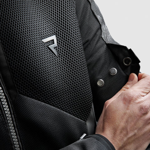Jax Black Veste Moto Textile