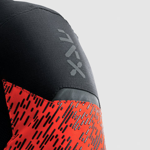 Jax Black Red Veste Moto Textile