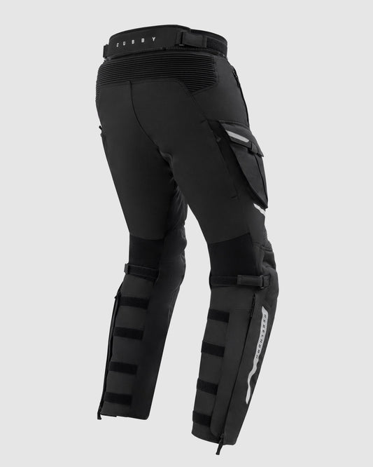 Cubby V Pantalon Moto Noir Jambe Courte
