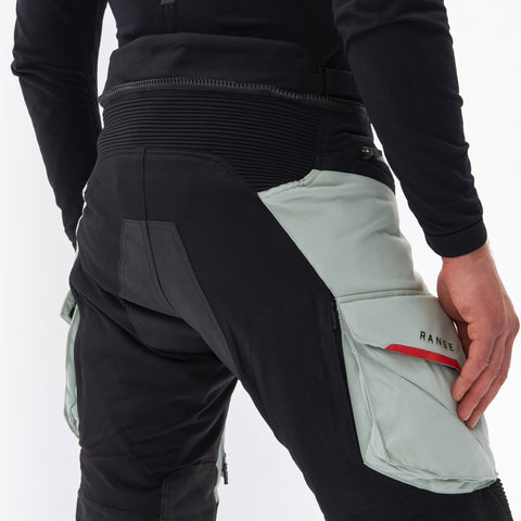 Range Grey Black Red Pantalon Moto Textile