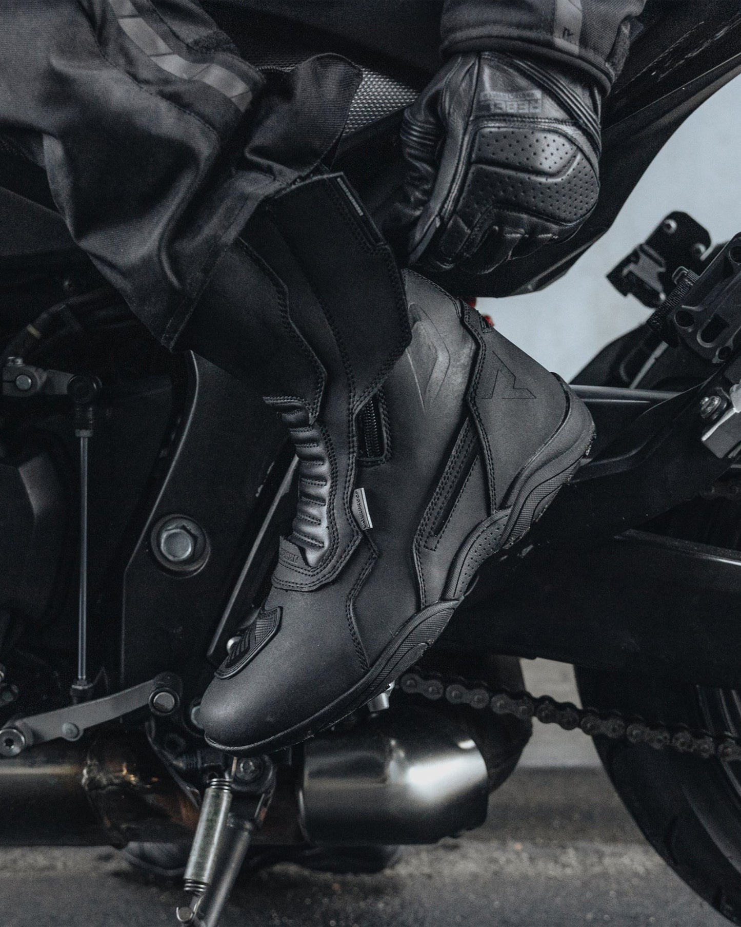 Scout Bottes Moto Noir Mat