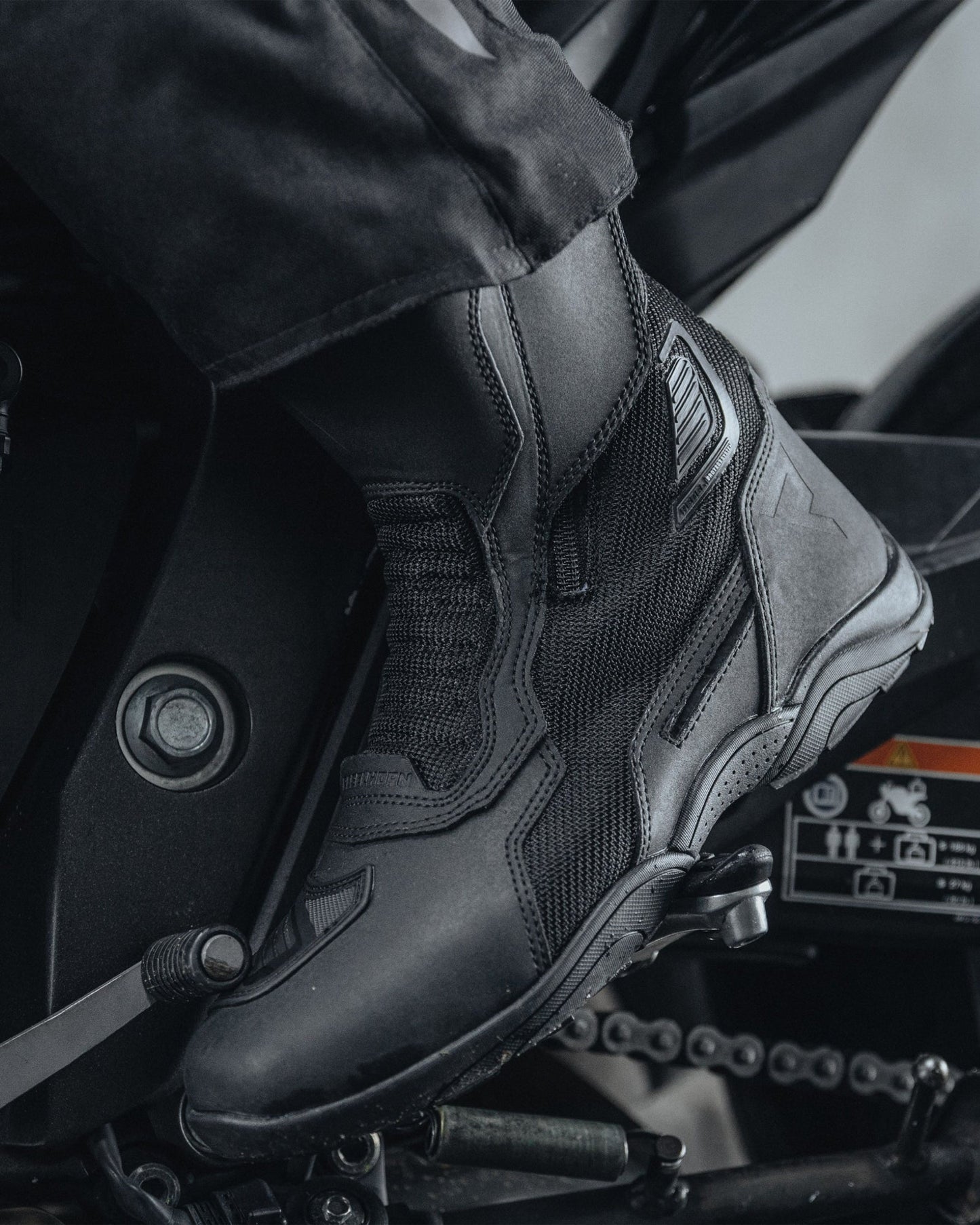 Scout Air Bottes Moto Noir Mat