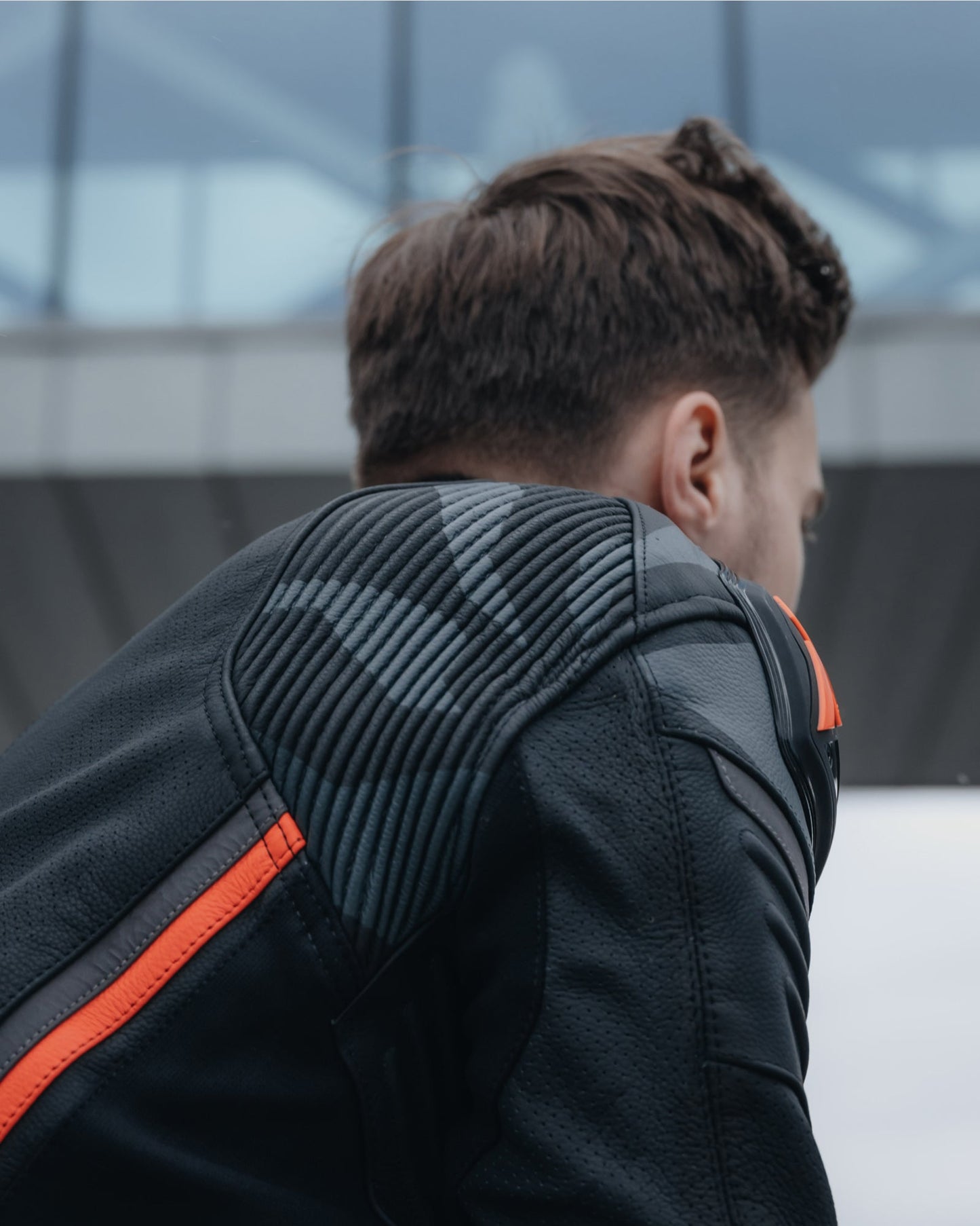 Vandal Motorcycle Blouson Cuir Rouge