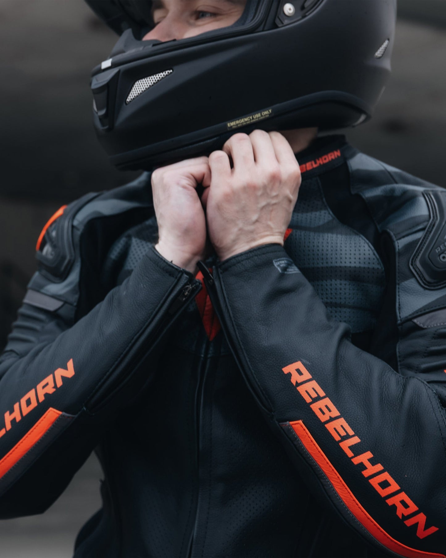 Vandal Motorcycle Blouson Cuir Rouge