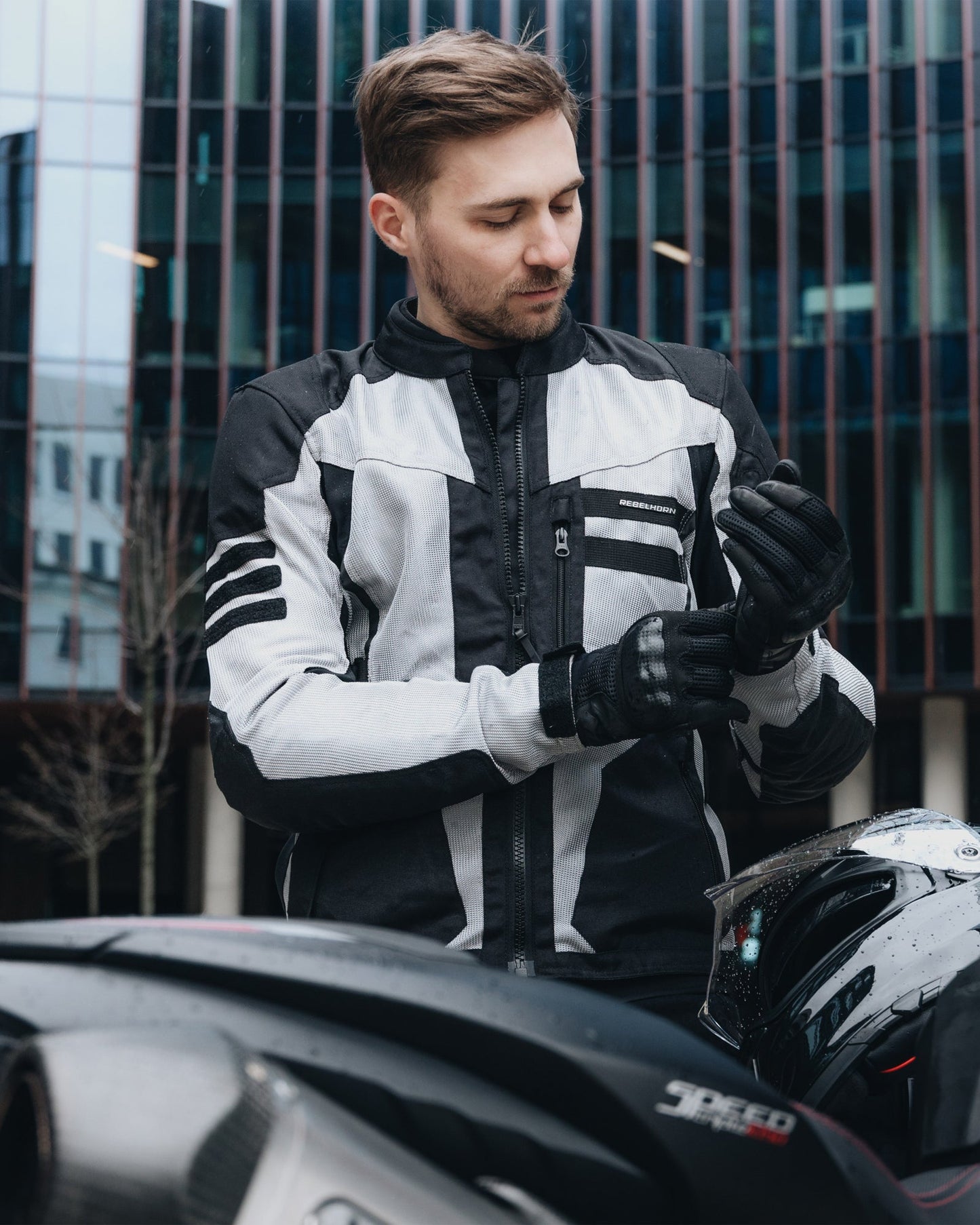 Scandal II Blouson Moto Gris