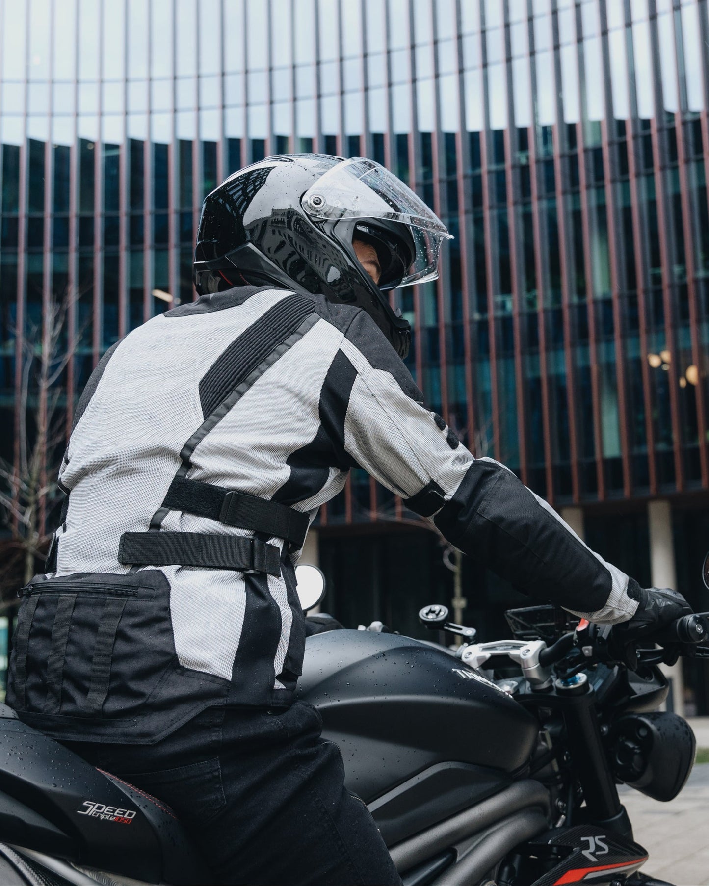 Scandal II Blouson Moto Gris