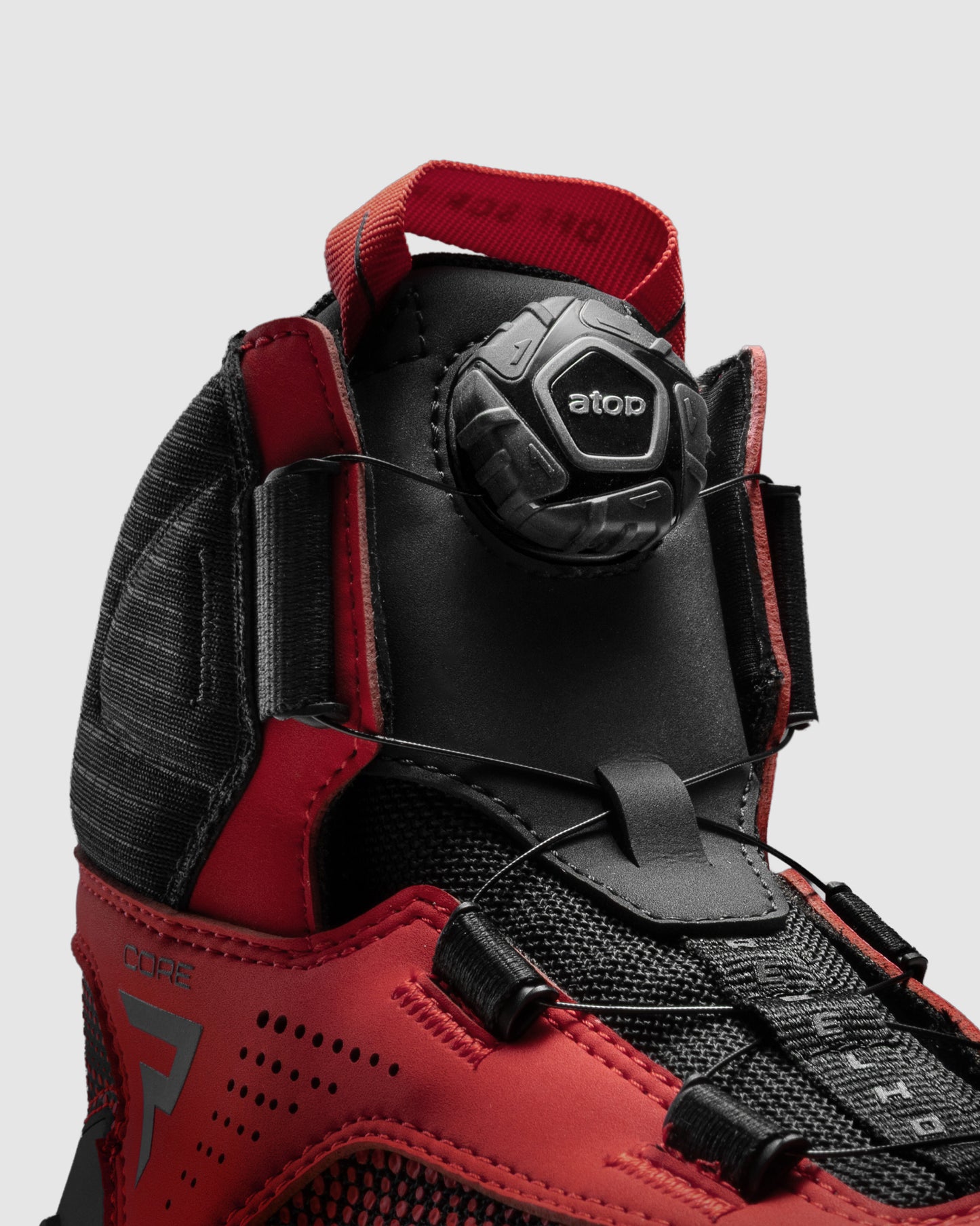 Core Bottes Moto Rouges