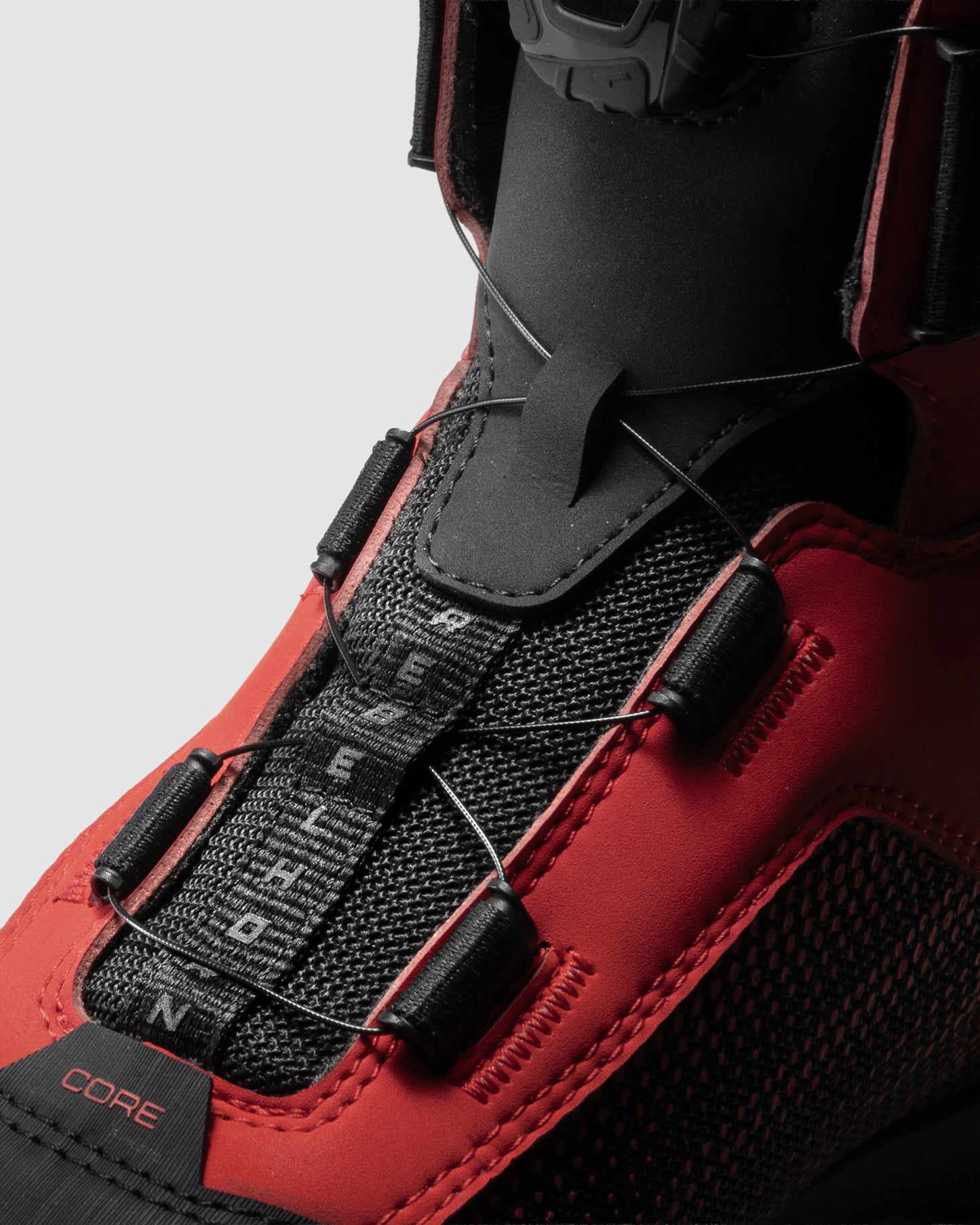 Core Bottes Moto Rouges