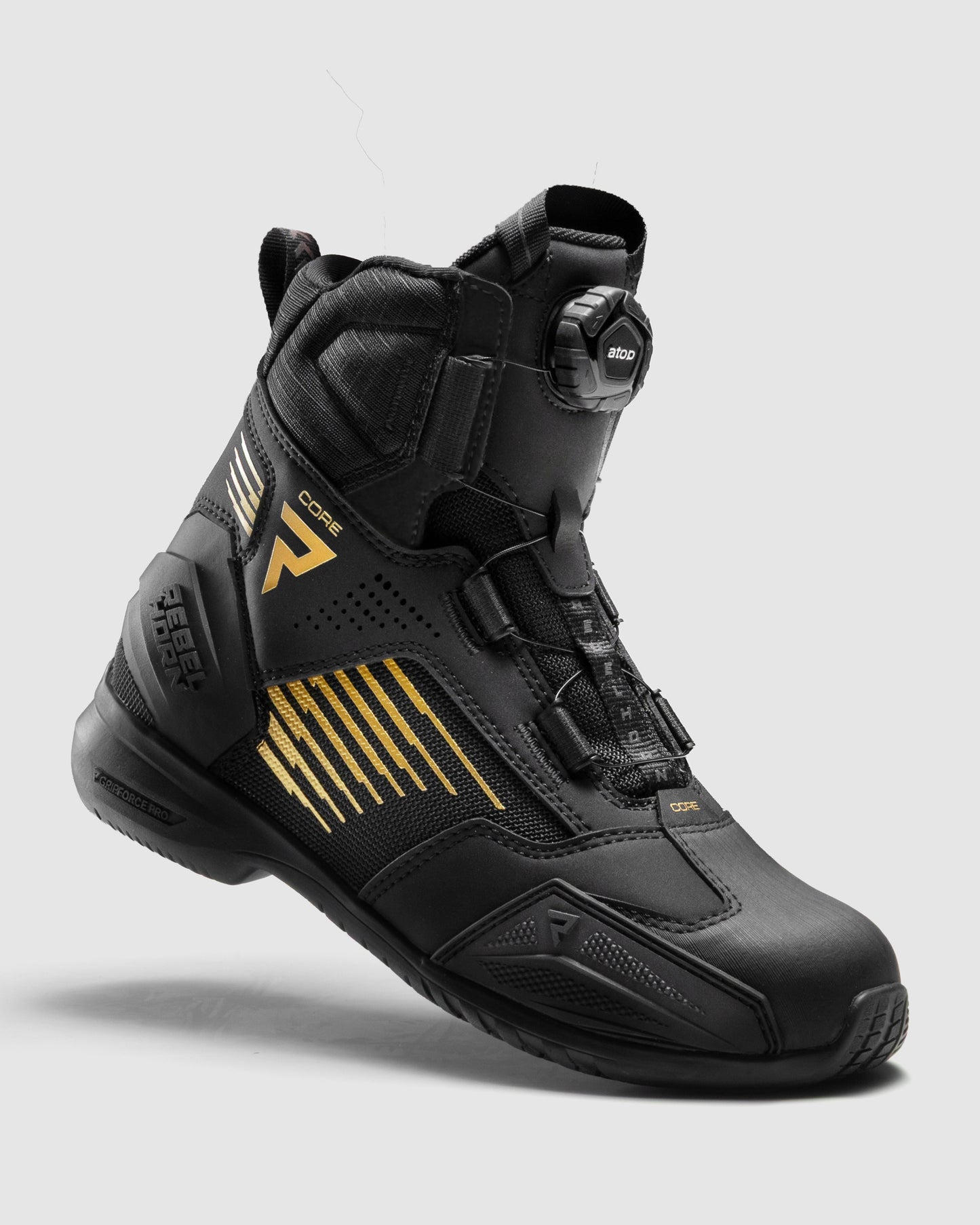 Core Bottes Moto Dorées