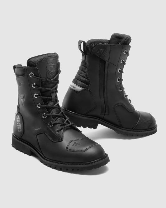 Falcon Bottes Moto Noir